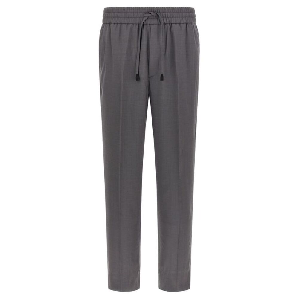 Brioni Gray Wool Casual Men's Pants